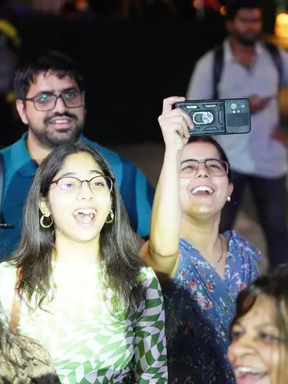 Capturing the moment. We love seeing the audience filming and singing along, completely immersed in the experience we are creating together.