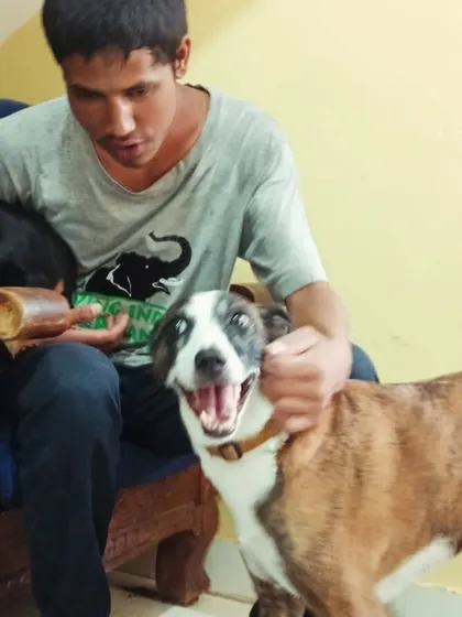 That happy smile says it all. This is a safe and loving place.