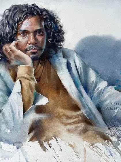 My award winning live portrait from the "Portrait Artist Group" national competition. I was honored to be placed as the 1st runner up in the professional category.