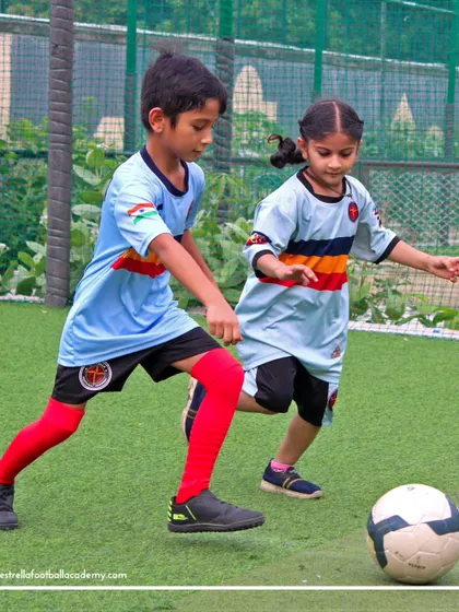 A boy and a girl from our academy training together. I am committed to providing equal opportunities for both boys and girls to learn and excel in football.