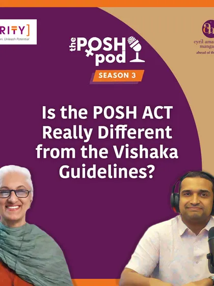 Is the POSH Act of 2013 truly different from the earlier Vishaka Guidelines? This episode of 'The POSHpod' compares the two legal frameworks and explains the key evolutions in the law against workplace harassment.