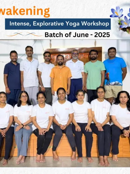 The dedicated group of participants from the June 2025 batch of the Awakening Workshop. It was a privilege to guide these individuals on their intense, two-day explorative journey.