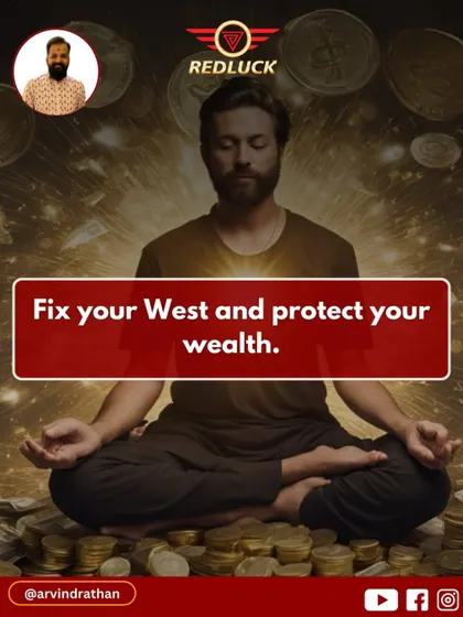 A weak West zone can lead to financial stagnation and issues for the youngest daughter. In this image, I explain how to fix your West to protect your wealth and ensure the smooth flow of gains and opportunities.