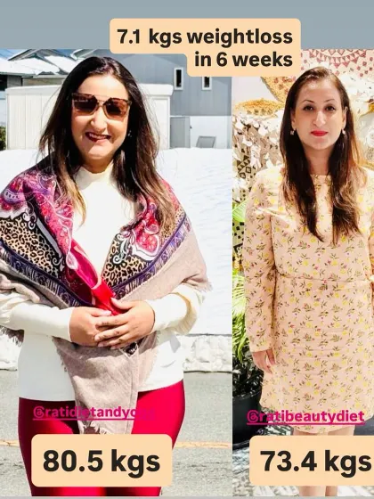 Akanksha, a teacher, lost 7.1 kgs in 6 weeks. She never felt low on energy and always had lots to eat, showing that this plan is perfect for busy professionals.