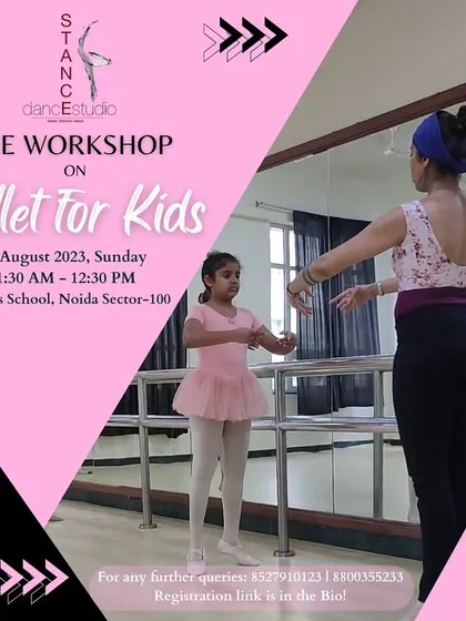 Announcing a free workshop on Ballet for Kids at Pathways School, Noida. It's a great opportunity for little ones to experience the magic of ballet.