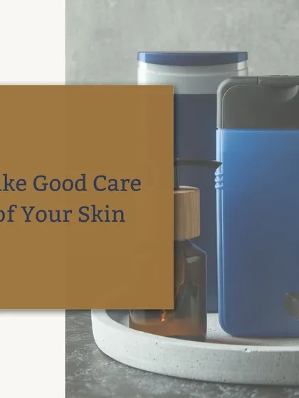A simple collection of men's skincare products. A consistent skincare routine is a fundamental part of personal grooming that I encourage all my clients to adopt.