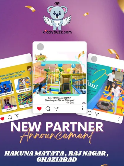 Hakuna Matata in Ghaziabad means "no worries" for your party planning! This venue features thrilling rock climbing, donut slides, and ball pools for a super fun birthday.