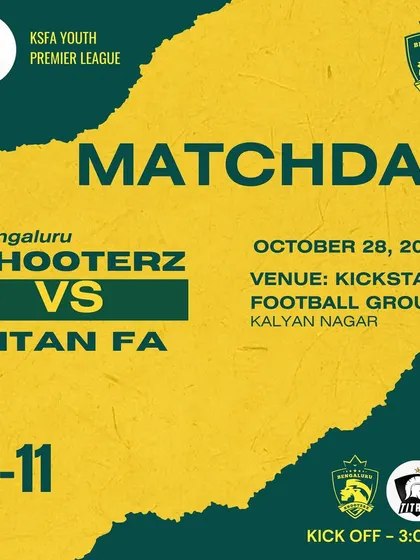 A collage of our official Match Day announcements for the KSFA Youth Premier League. We ensure our players, parents, and supporters are always informed about upcoming fixtures for all age groups.
