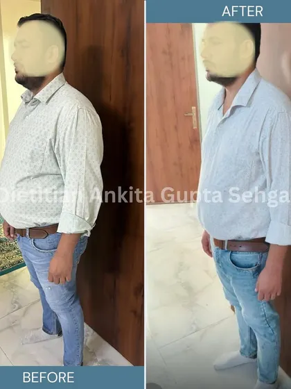 This is what real transformation looks like. In just 90 days, with a personalized diet plan using simple home-cooked meals, my client Haris not only lost 10 kgs but also saw his HbA1c drop from a diabetic 9.9 to a healthy 4.9. This is the power of the right food.