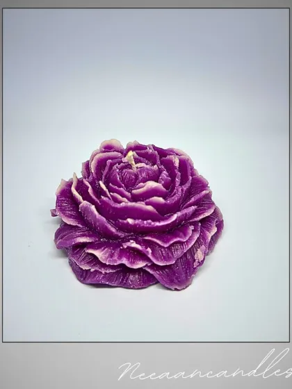 This handcrafted rose candle is a symbol of love and timeless memories. I pour each petal with care, making it a beautiful piece of wax art that never wilts.
