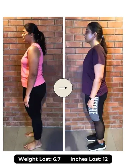 As a doctor, Harshita knew the science but struggled with consistency. With our 6-week program, she dropped 6.7 kg and 12 inches by finally finding a routine and support system that worked with her demanding schedule.