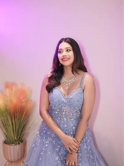 Royalty in every twirl. This bride is shining in her dreamy lavender gown, feeling like a princess on her big day.