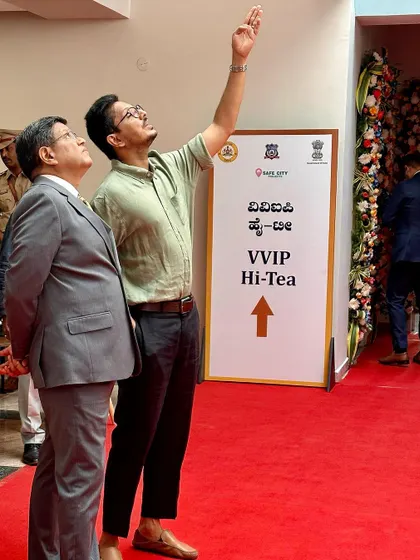 Moments from the inauguration of the Nirbhaya Centre, attended by the Chief Minister of Karnataka and the Commissioner of Bangalore Police.