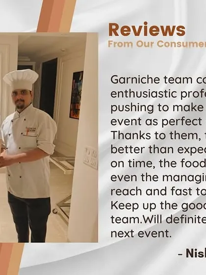 Our team of enthusiastic professionals is dedicated to making every event perfect. This client review highlights our amazing food, on-time service, and responsive management team.