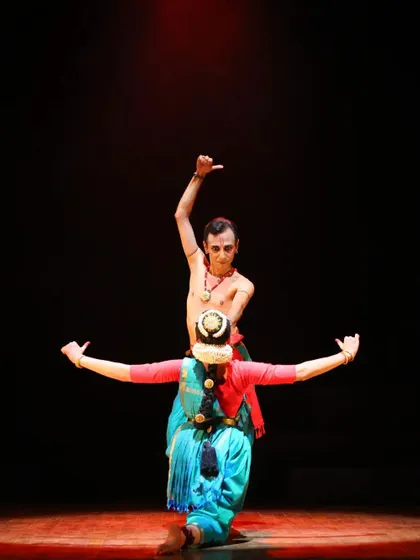 A moment from a duet performance with my Guru, celebrating Ramanavami. Sharing the stage with him is the greatest honor and blessing.