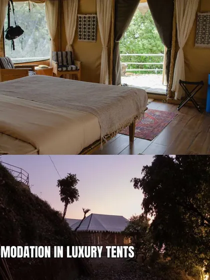 We provide comfortable accommodation in luxury tents for our players and their families during our camps in the hills.