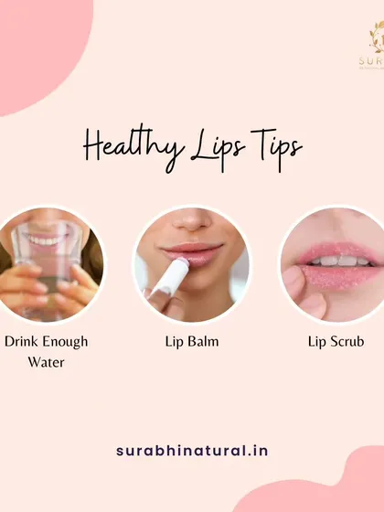 Here are three simple tips for healthy lips. Drinking enough water, using a nourishing lip balm, and exfoliating with a gentle lip scrub can make all the difference.