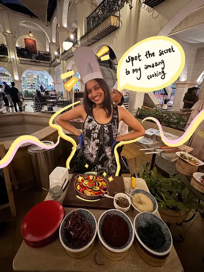 Spot the secret to my amazing cooking. A Ratatouille-inspired doodle for this fun cooking event photo.