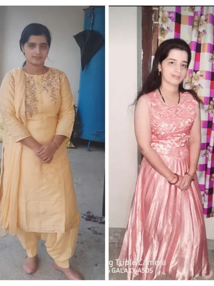 A wonderful transformation achieved through our online group yoga classes. With consistent practice and dietary guidance over a few months, this student has found a healthier and more vibrant version of herself.