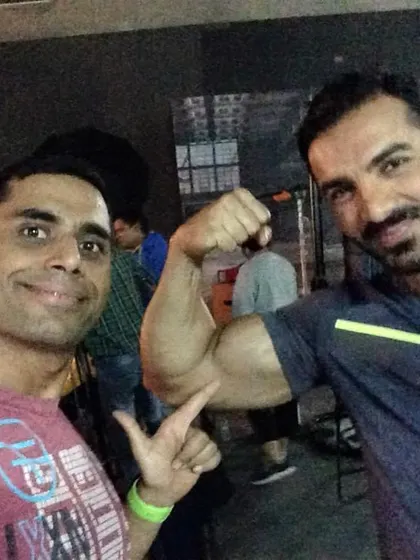 Sharing a fitness moment with John Abraham. He truly understands the meaning of hard work.