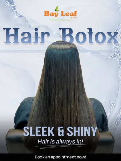 Sleek and shiny hair is always in style. This image captures the flawless finish of our Hair Botox treatment, perfect for anyone wanting the hair of their dreams.