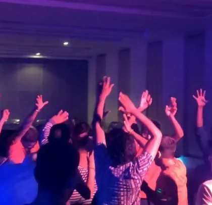 The energy is high at the Digital Instruments corporate event.