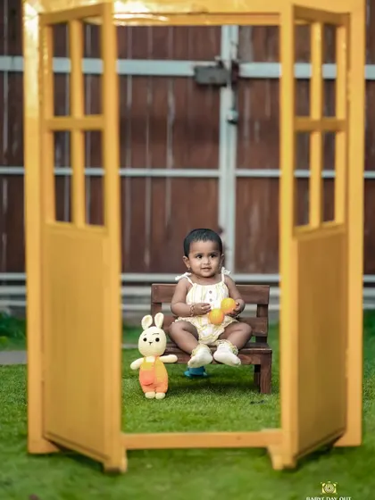 A cute little bunny playing in our garden. We have adorable outfits and props to create any theme you can imagine.