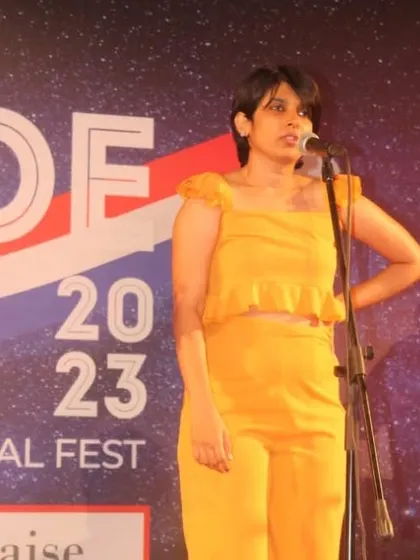 Performing at the Indo French International Festival. It is always a joy to perform at cultural festivals that celebrate the connection between India and France through music and art.