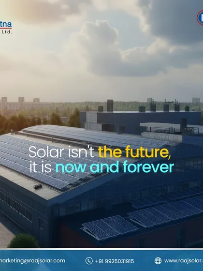 Solar isn't just the future, it is now and forever. This large industrial rooftop installation is a testament to the present-day viability and long-term benefits of commercial solar power.