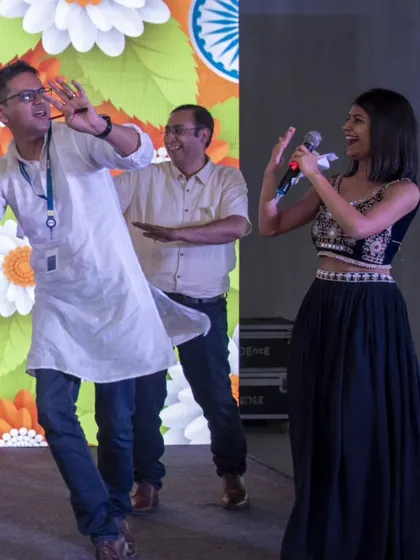 Hosting an Independence Day celebration is always special. It was a day filled with performances and activities, and I had a great time sharing the stage with my co-host. The energy was infectious.