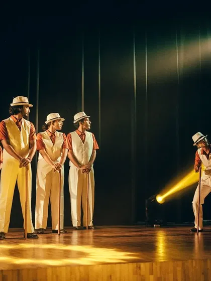 A beautiful shot from our Performance Night, where our talented dancers bring stories to life.