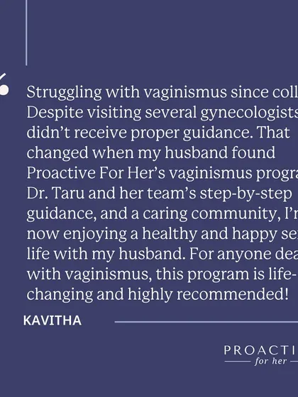Kavitha shares how her husband found our program after visits to several gynecologists yielded no proper guidance. With step-by-step support and a caring community, she now enjoys a healthy and happy sexual life.