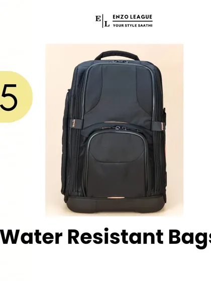 A water-resistant bag or backpack is crucial for protecting your electronics and other essentials. I help clients find options that are both functional and fashionable.