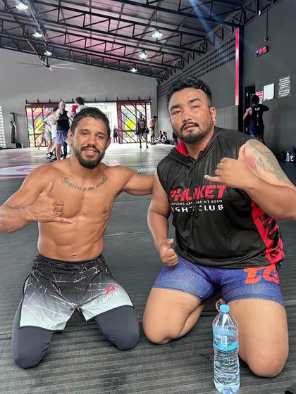 A great grappling session with Coach Bruno Azevedo at Phuket Fight Club. I'm always learning and connecting with other top coaches to bring back new techniques and knowledge to Team Dojang.