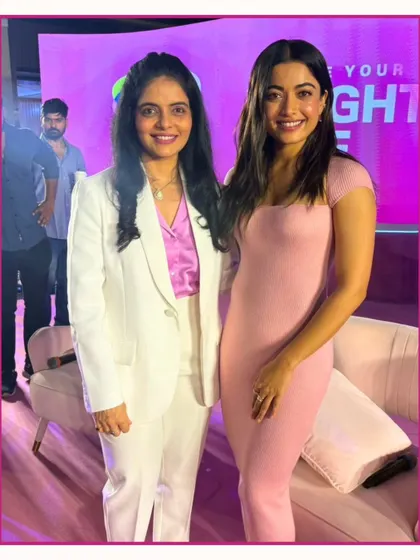 A photo with the lovely Rashmika Mandanna at the Cetaphil Bright Healthy Radiance event. It was wonderful to connect and share my dermatological perspective on achieving a healthy, natural glow.