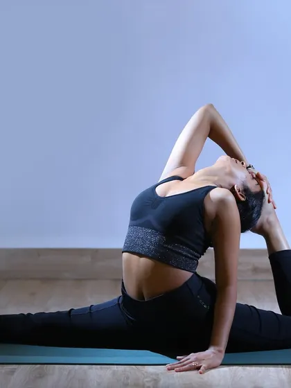 The full expression of Eka Pada Rajakapotasana. This journey from where I started to now shows that dedication truly transforms your practice.