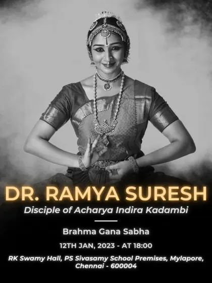 The announcement for my performance for the Brahma Gana Sabha in Chennai during the Margazhi season.