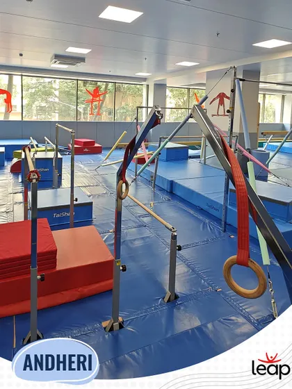 A look inside our Andheri center, fully equipped with everything a young gymnast needs to build their skills safely.