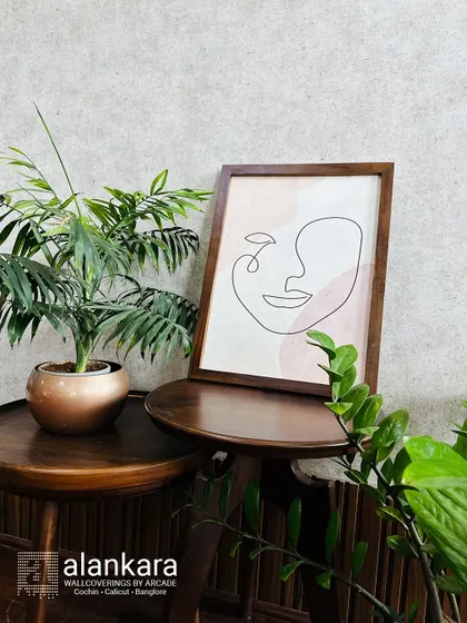 Modern and minimalist, this abstract face line art is a sophisticated choice for a contemporary space. I offer custom framing to perfectly match your decor.