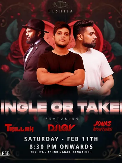 A promotional flyer for a pre-Valentine's event. I'm available for all kinds of holiday and themed parties, not just New Year's Eve.