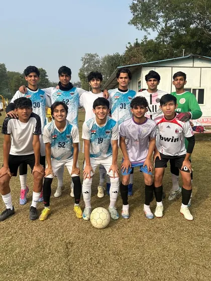 Our U-19 team after a victorious friendly match. The hard work and determination paid off.