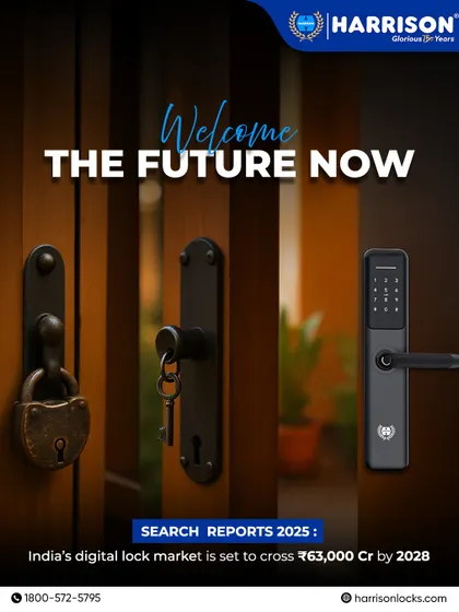 The future of home security is already here. As India's digital lock market grows, we lead the way by evolving from traditional padlocks to the sleek, smart, and secure digital locks of tomorrow.