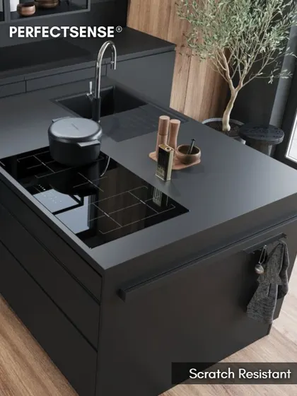 PerfectSense® surfaces are also highly scratch-resistant, standing up to the wear and tear of daily use while maintaining their beautiful finish.