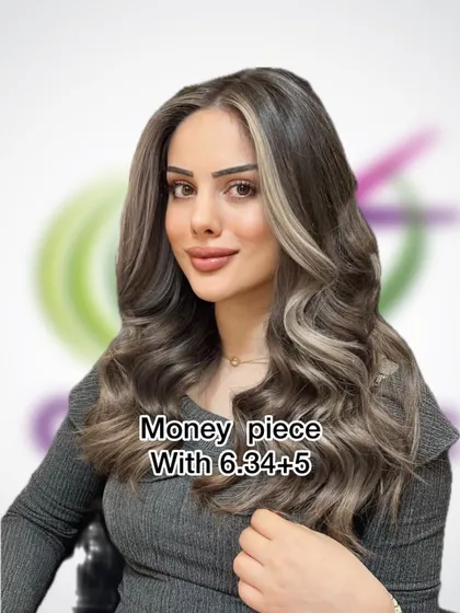A perfect example of a L'Oréal money piece. This trendy style adds a pop of brightness right at the front, beautifully framing the face without a full head of highlights.