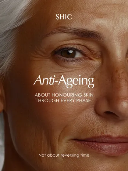 For us, anti-aging is not about reversing time. It is about honoring skin through every phase of life with supportive, nourishing care.