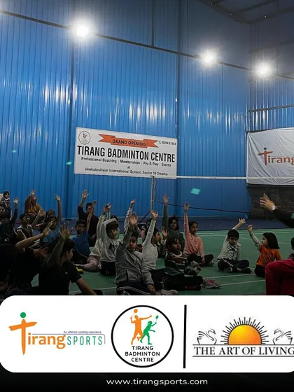 An interactive session during our collaboration with the Art of Living. The kids were fully engaged, learning techniques to manage stress and improve concentration.