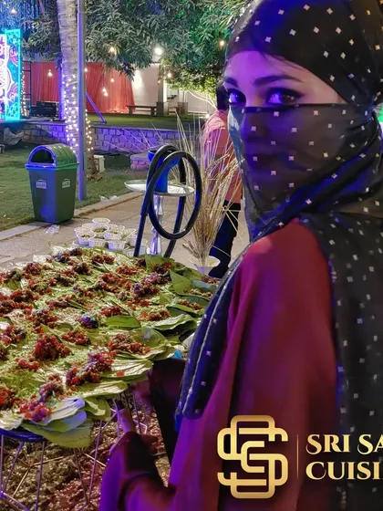 The Arabian Paan Station is not just a food counter, it's a photo opportunity. The beautiful setup with its vibrant colors and lighting becomes a focal point of the event.