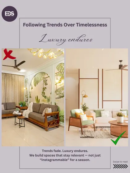 Trends fade, but timeless design endures. This image highlights the difference between a space that follows fleeting trends and one built on timeless principles. We focus on creating homes that stay relevant and beautiful for years, not just for a season.