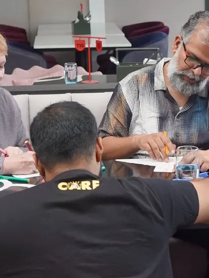 Creativity and compassion in action at our Intuitive Art Workshop Fundraiser. Participants, including our friend from the UK, Kirsten Dillon, connect through art, with every stroke supporting animals in need.