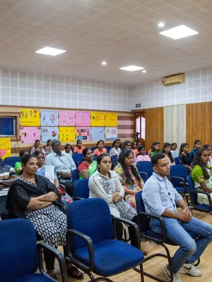 A full house for the graduation of our Female Athlete Leadership Programme. The Simply Sport team, our partners at Anantapur Sports Academy, and proud parents gathered to celebrate the achievements of these 16 young women.